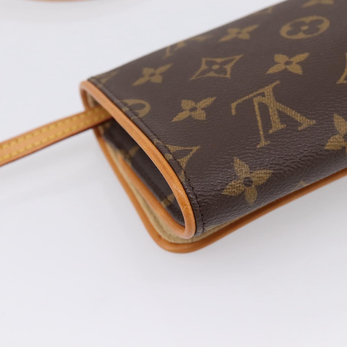 LOUIS VUITTON Monogram Pochette Twin GM Shoulder Bag M51852 LV Auth 206816V