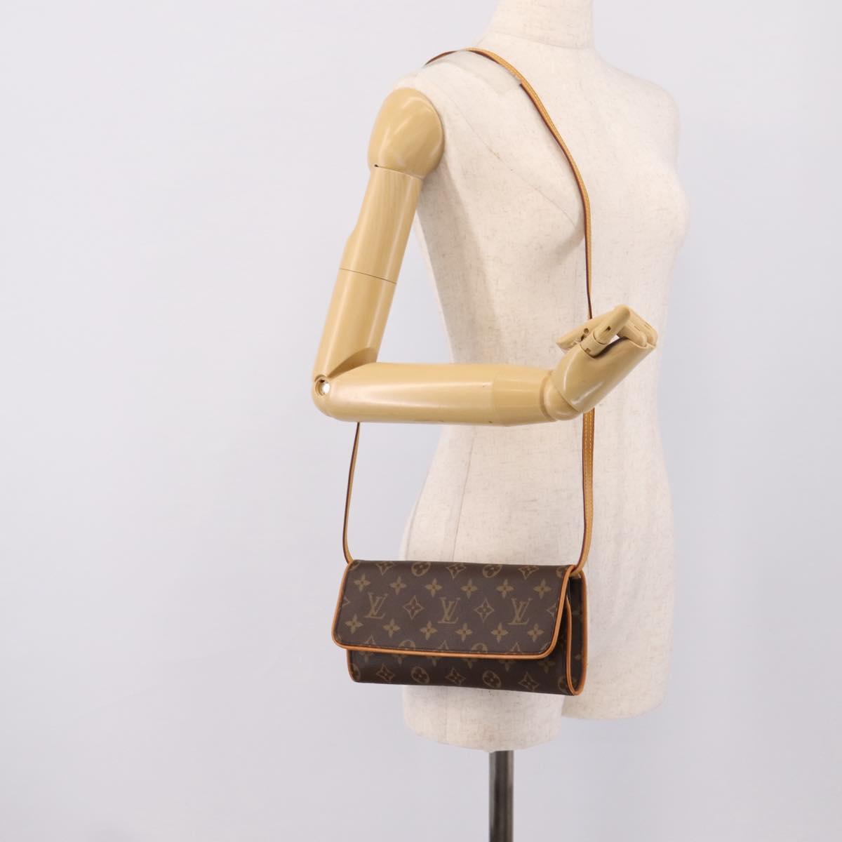 LOUIS VUITTON Monogram Pochette Twin GM Shoulder Bag M51852 LV Auth 206816V