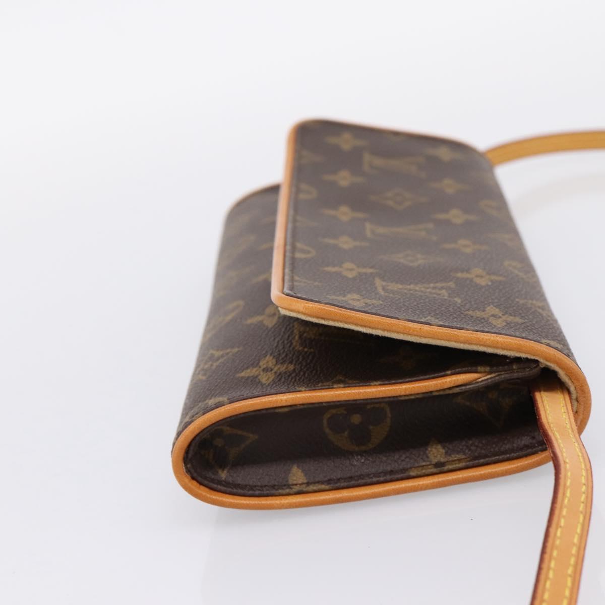 LOUIS VUITTON Monogram Pochette Twin GM Shoulder Bag M51852 LV Auth 206816V