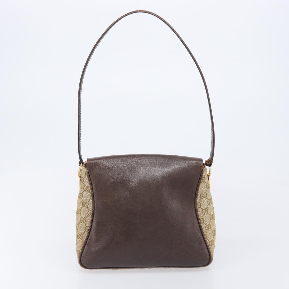 GUCCI GG Supreme GG Canvas Shoulder Bag 3 Set Beige Black Auth 206846
