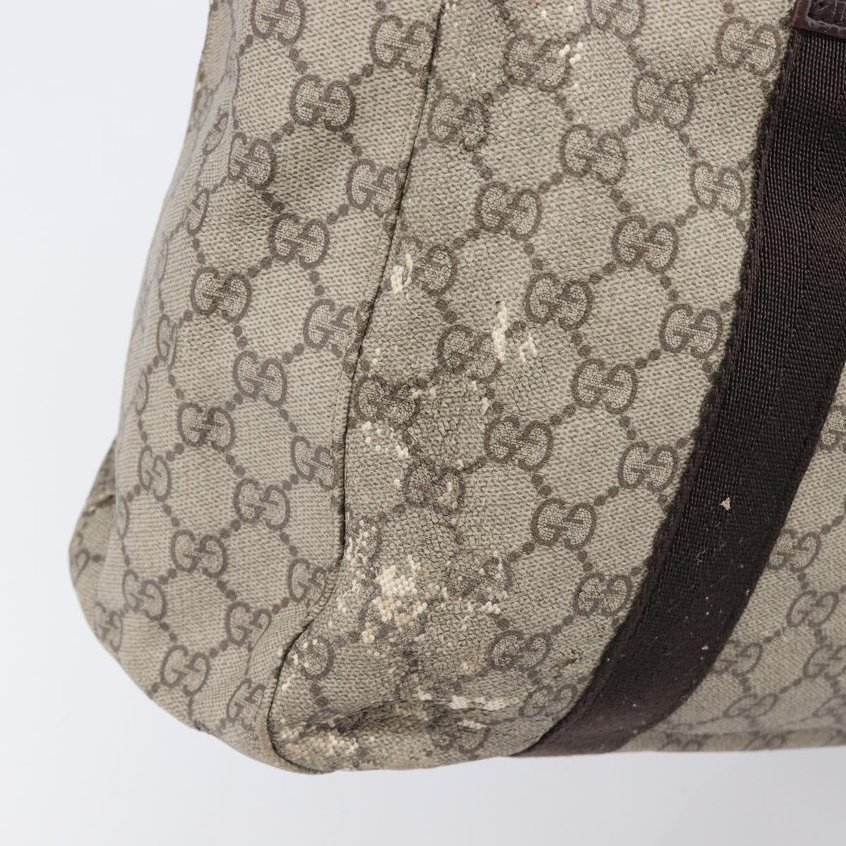 GUCCI GG Supreme GG Canvas Shoulder Bag 3 Set Beige Black Auth 206846