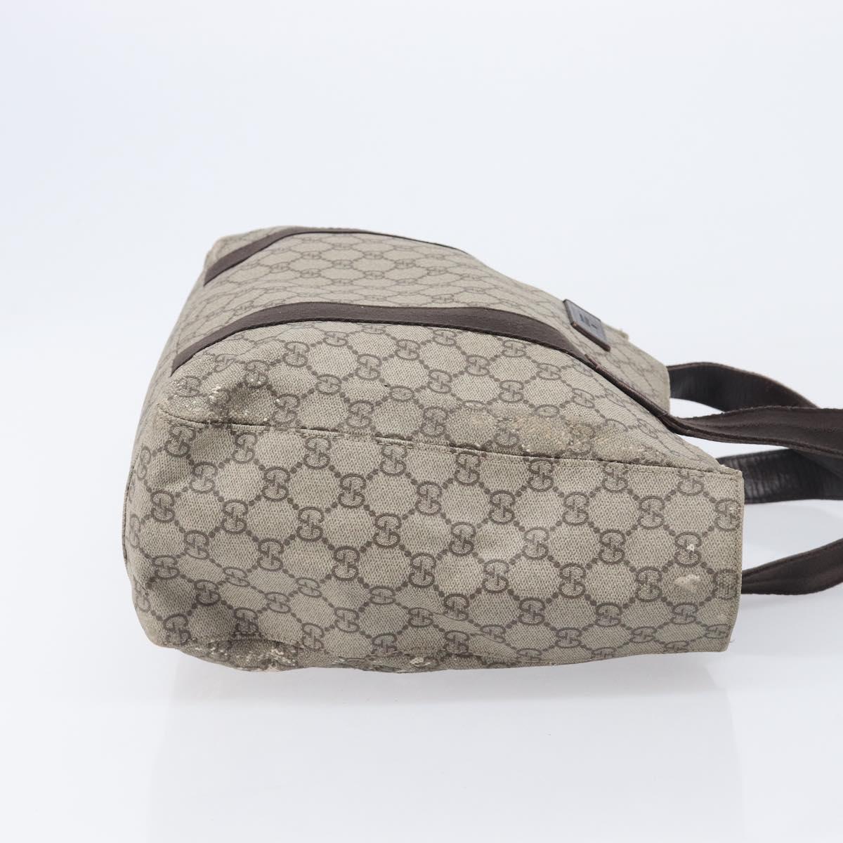 GUCCI GG Supreme GG Canvas Shoulder Bag 3 Set Beige Black Auth 206846