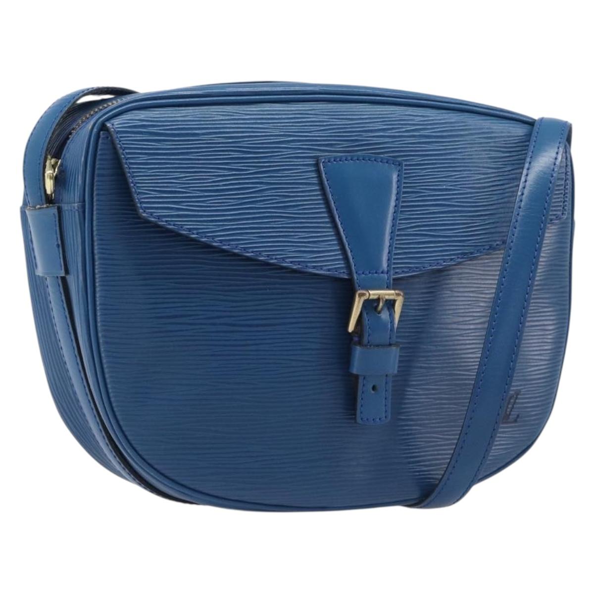 LOUIS VUITTON Epi June Feuille Shoulder Bag Blue M52155 LV Auth 206872A