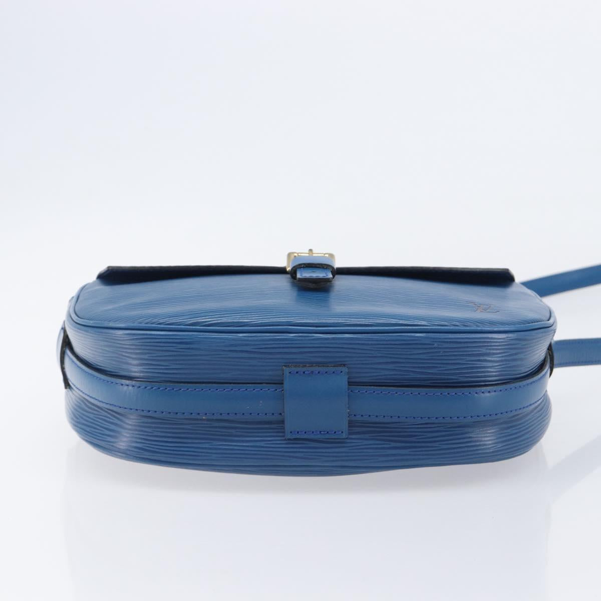 LOUIS VUITTON Epi June Feuille Shoulder Bag Blue M52155 LV Auth 206872A