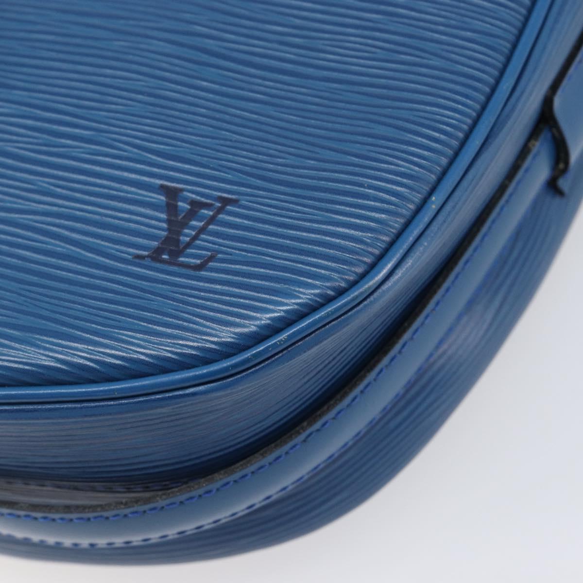 LOUIS VUITTON Epi June Feuille Shoulder Bag Blue M52155 LV Auth 206872A