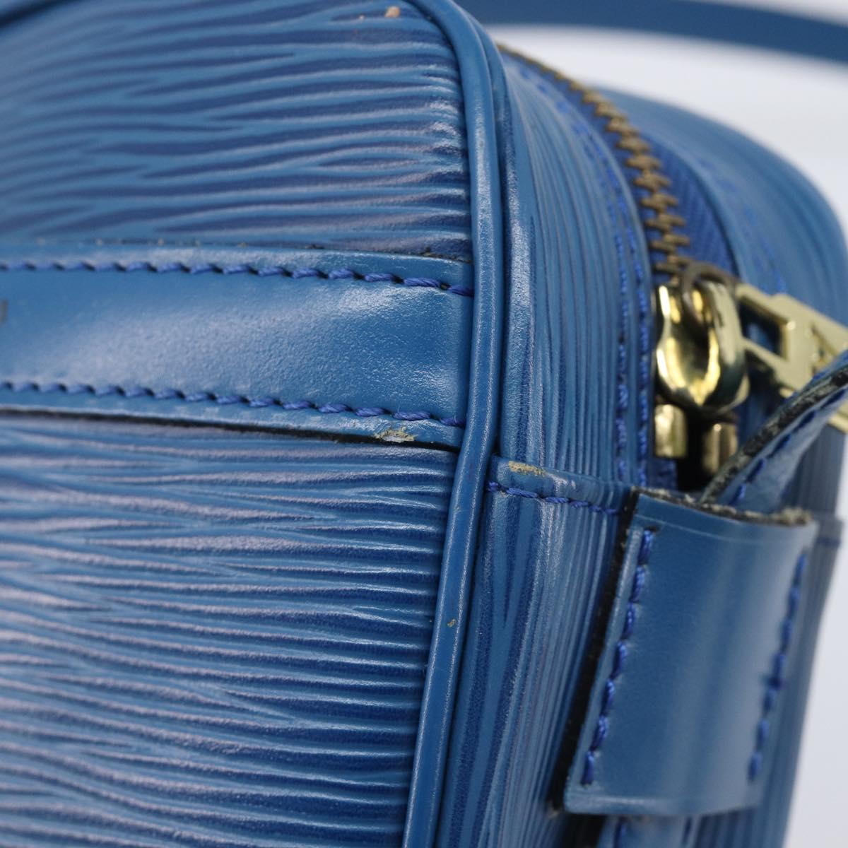 LOUIS VUITTON Epi June Feuille Shoulder Bag Blue M52155 LV Auth 206872A