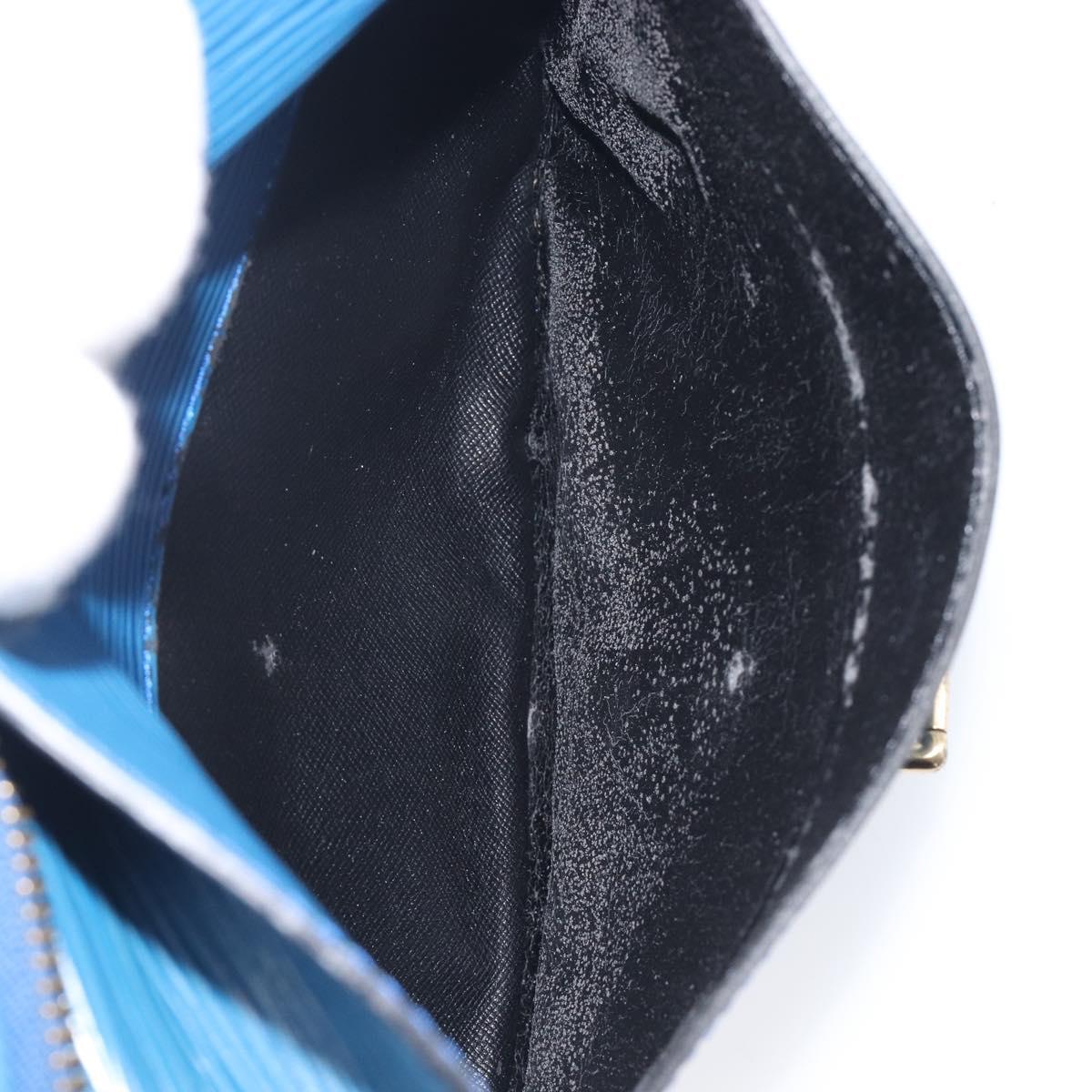 LOUIS VUITTON Epi June Feuille Shoulder Bag Blue M52155 LV Auth 206872A