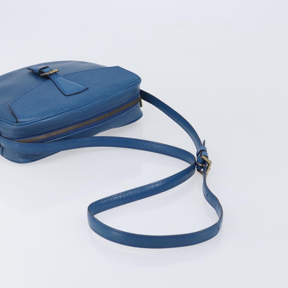 LOUIS VUITTON Epi June Feuille Shoulder Bag Blue M52155 LV Auth 206872A