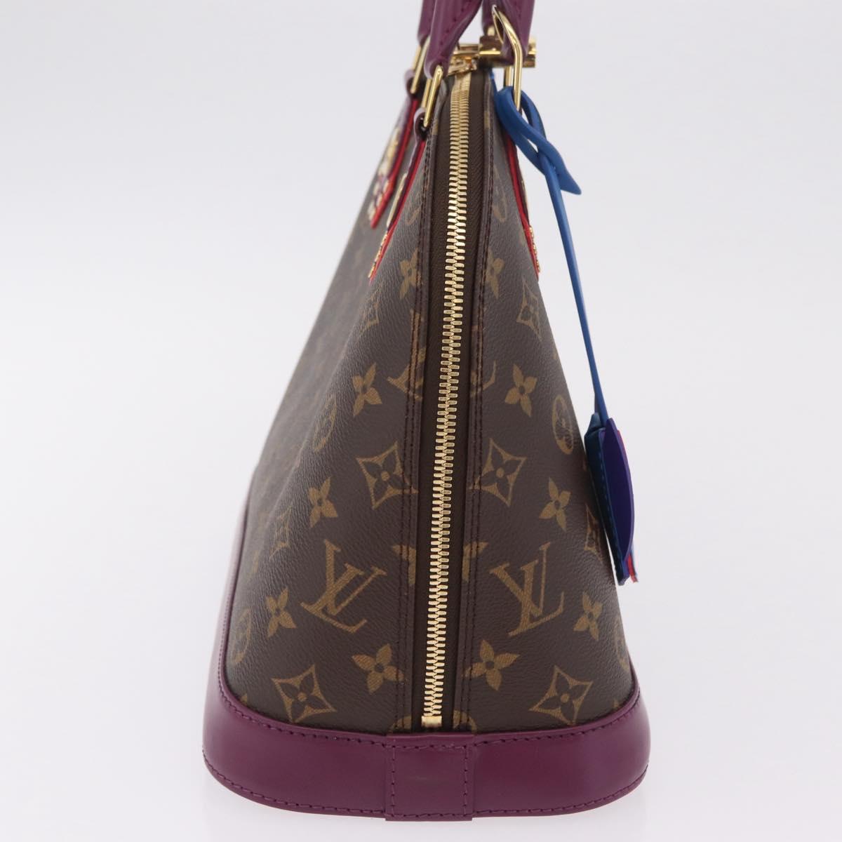 LOUIS VUITTON Monogram Totem Alma PM Hand Bag Purple LV Auth 206881SAM