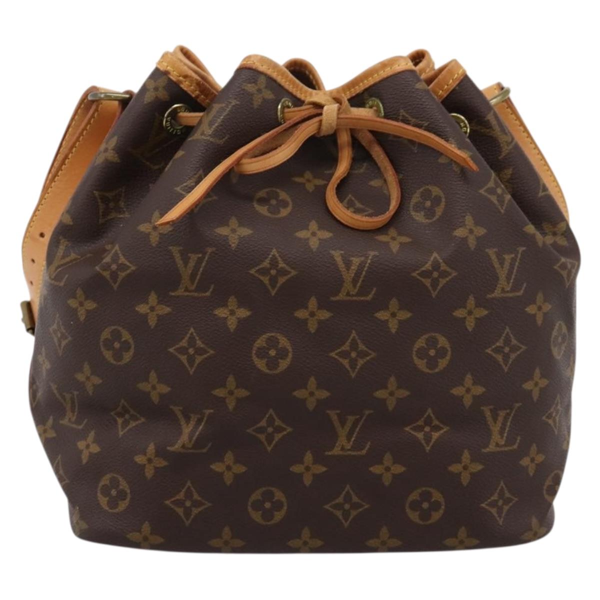 LOUIS VUITTON Monogram Petit Noe Shoulder Bag M42226 LV Auth 206913V