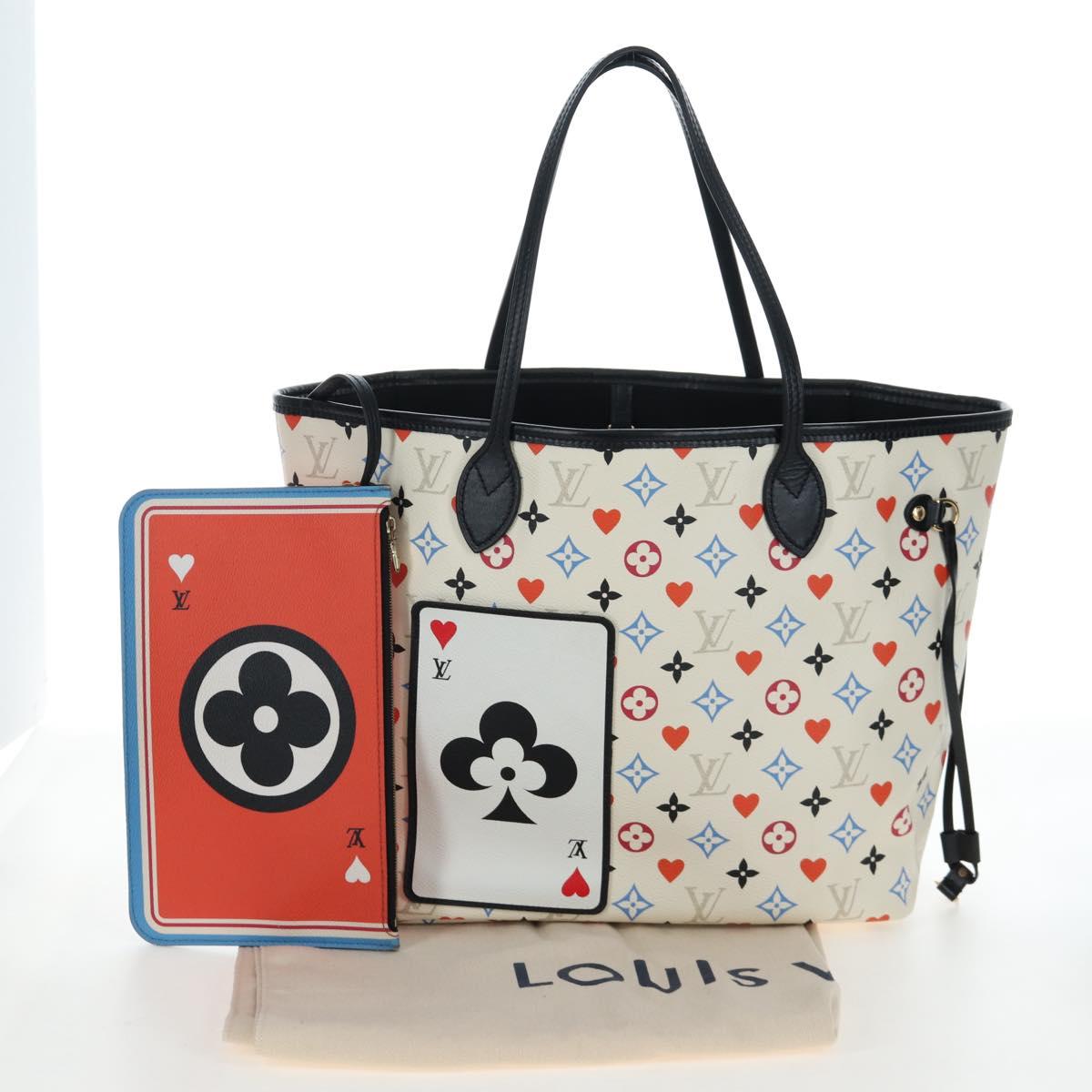 LOUIS VUITTON Monogram game Neverfull MM Bag Multicolor M57462 LV Auth 206917SAM
