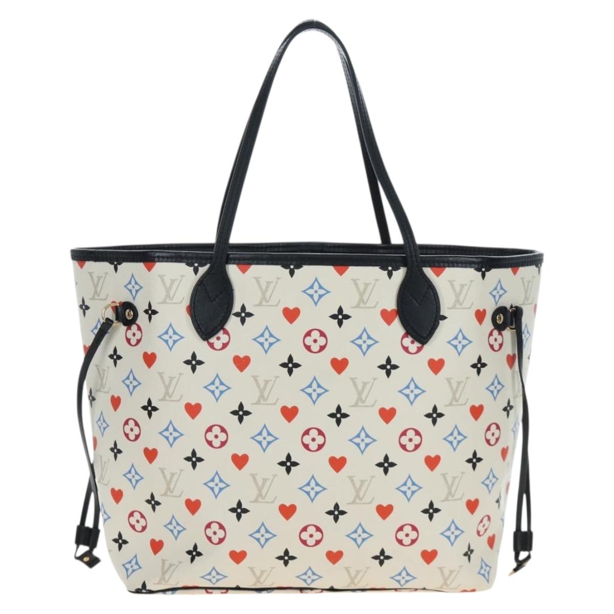 LOUIS VUITTON Monogram game Neverfull MM Bag Multicolor M57462 LV Auth 206917SAM