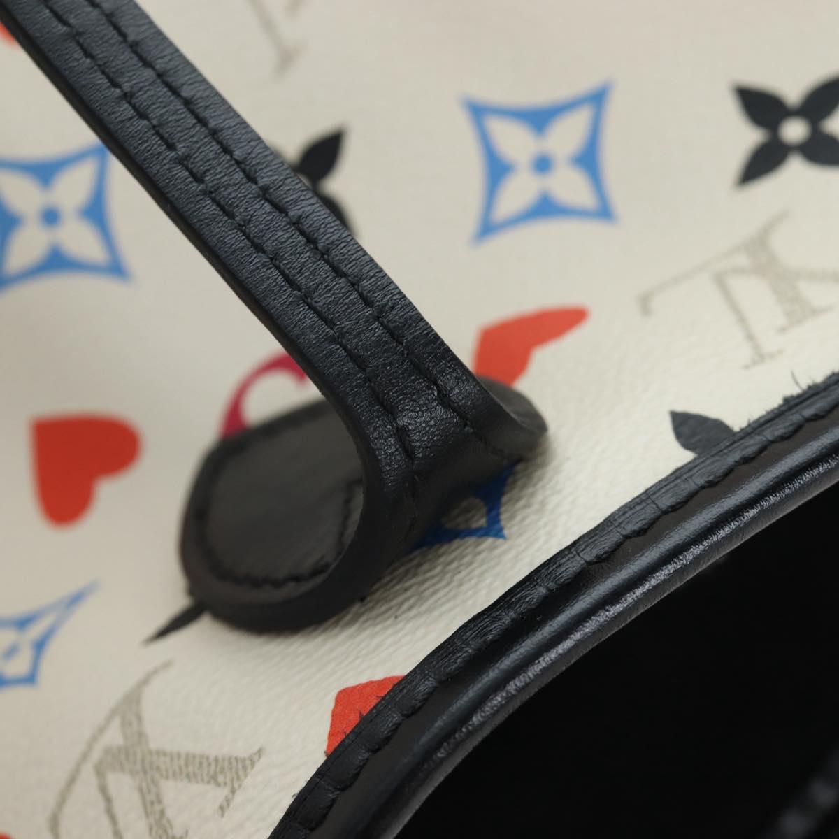 LOUIS VUITTON Monogram game Neverfull MM Bag Multicolor M57462 LV Auth 206917SAM