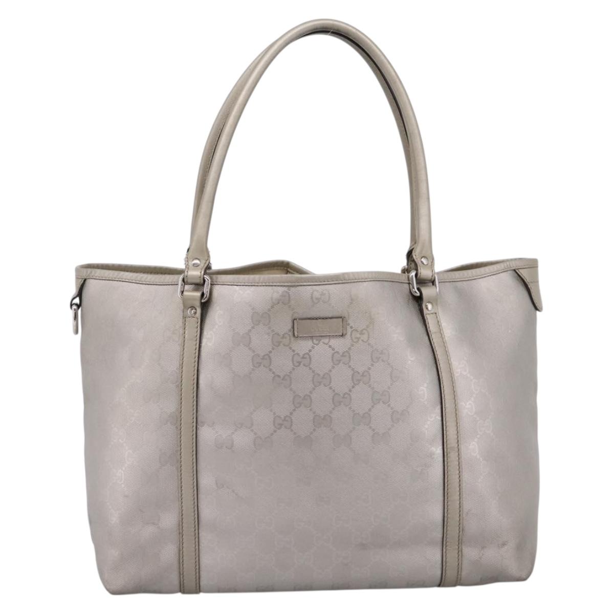 GUCCI GG Implementation Tote Bag PVC Champagne Gold 197953 Auth 206922