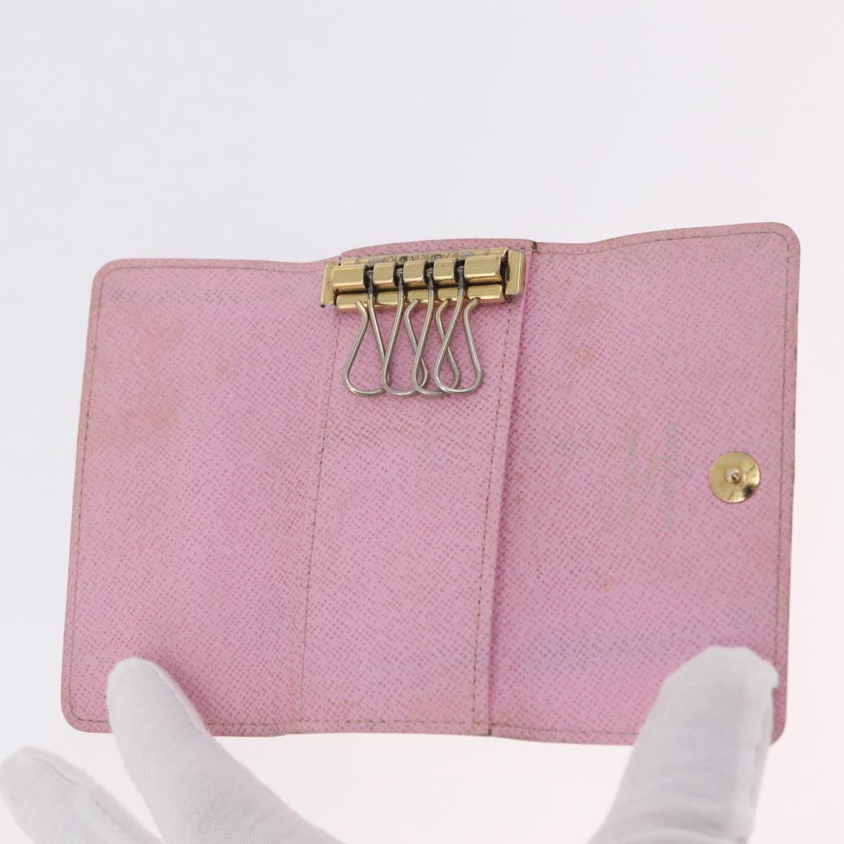 LOUIS VUITTON Monogram Multicolor Multicles 4 Key Case White M93731 Auth 206934