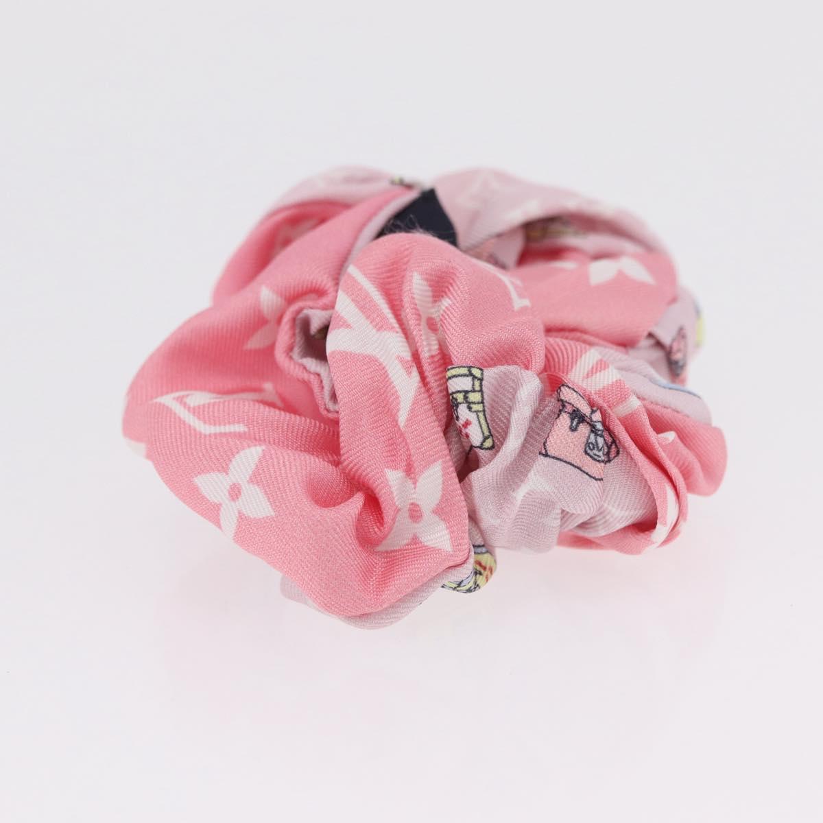 LOUIS VUITTON Minimalist Scrunchie Set Silk Pink M77692 LV Auth 206945A