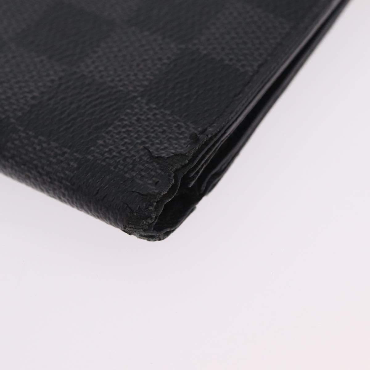 LOUIS VUITTON Damier Graphite Monogram Portefeuille Marco 2 Set Auth 206946