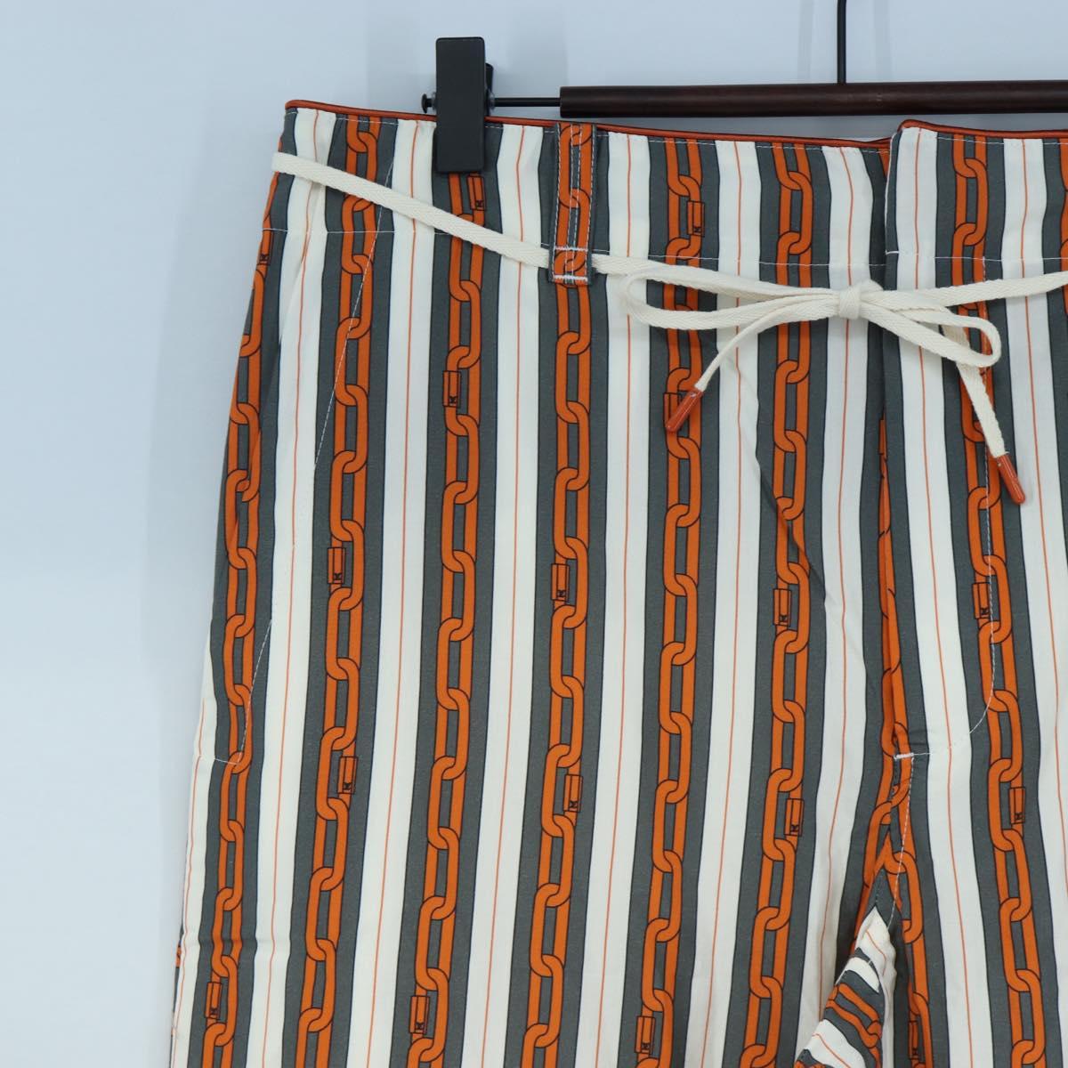 LOUIS VUITTON Pants Cotton 40 Orange LV Auth 206947M