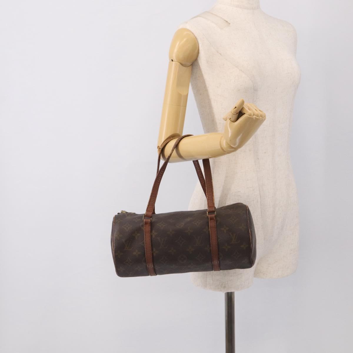 LOUIS VUITTON Monogram Papillon 30 Hand Bag M51365 LV Auth 206957