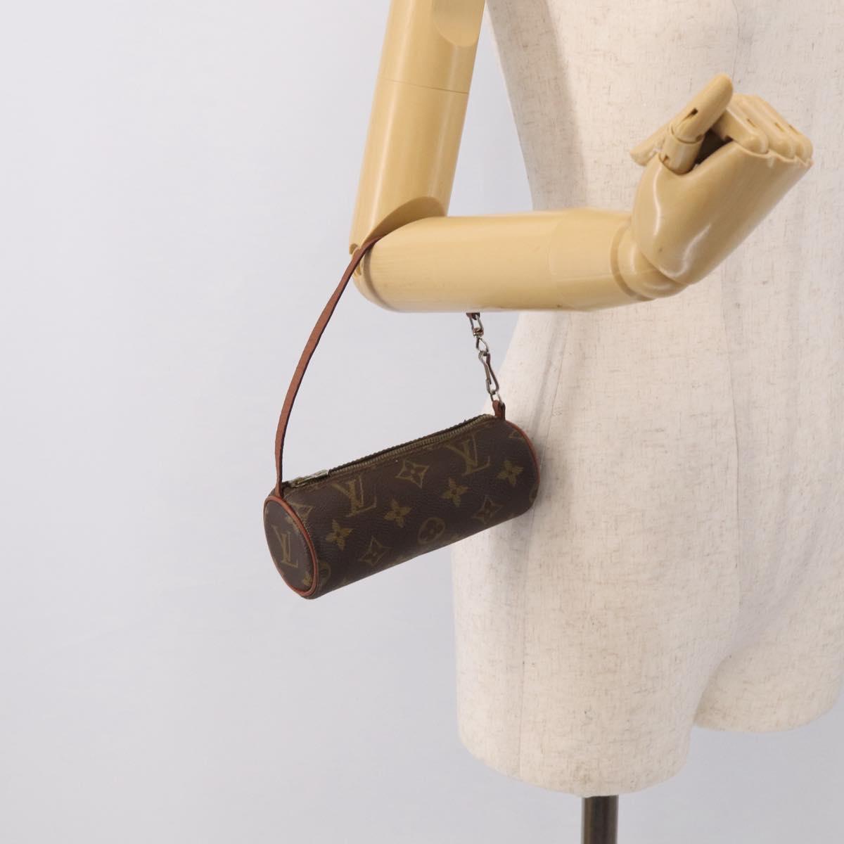 LOUIS VUITTON Monogram Papillon Pouch LV Auth 206958