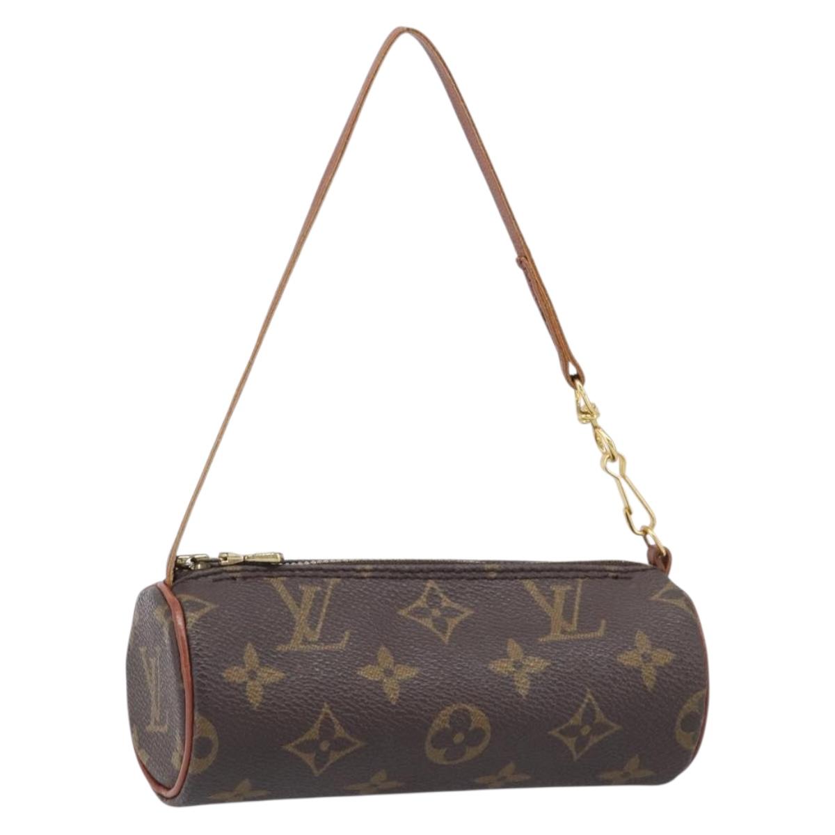 LOUIS VUITTON Monogram Papillon Pouch LV Auth 206960