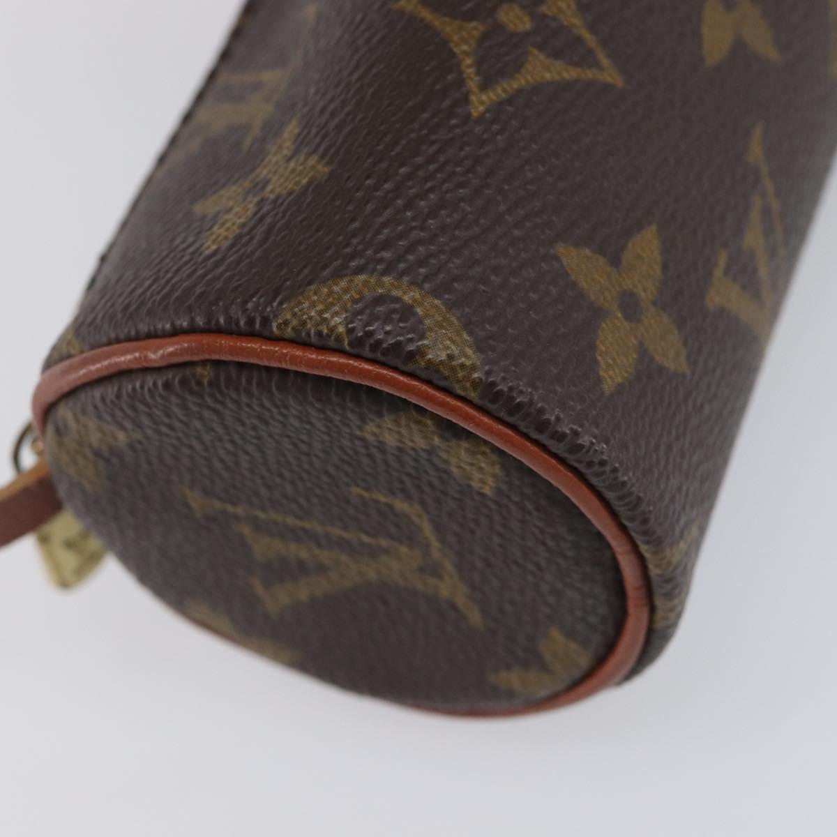 LOUIS VUITTON Monogram Papillon Pouch LV Auth 206960