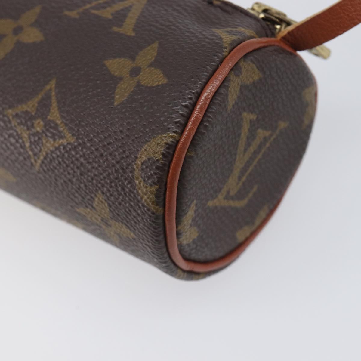 LOUIS VUITTON Monogram Papillon Pouch LV Auth 206960
