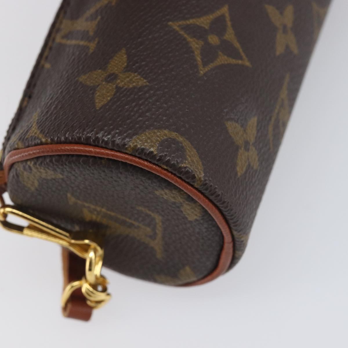 LOUIS VUITTON Monogram Papillon Pouch LV Auth 206960