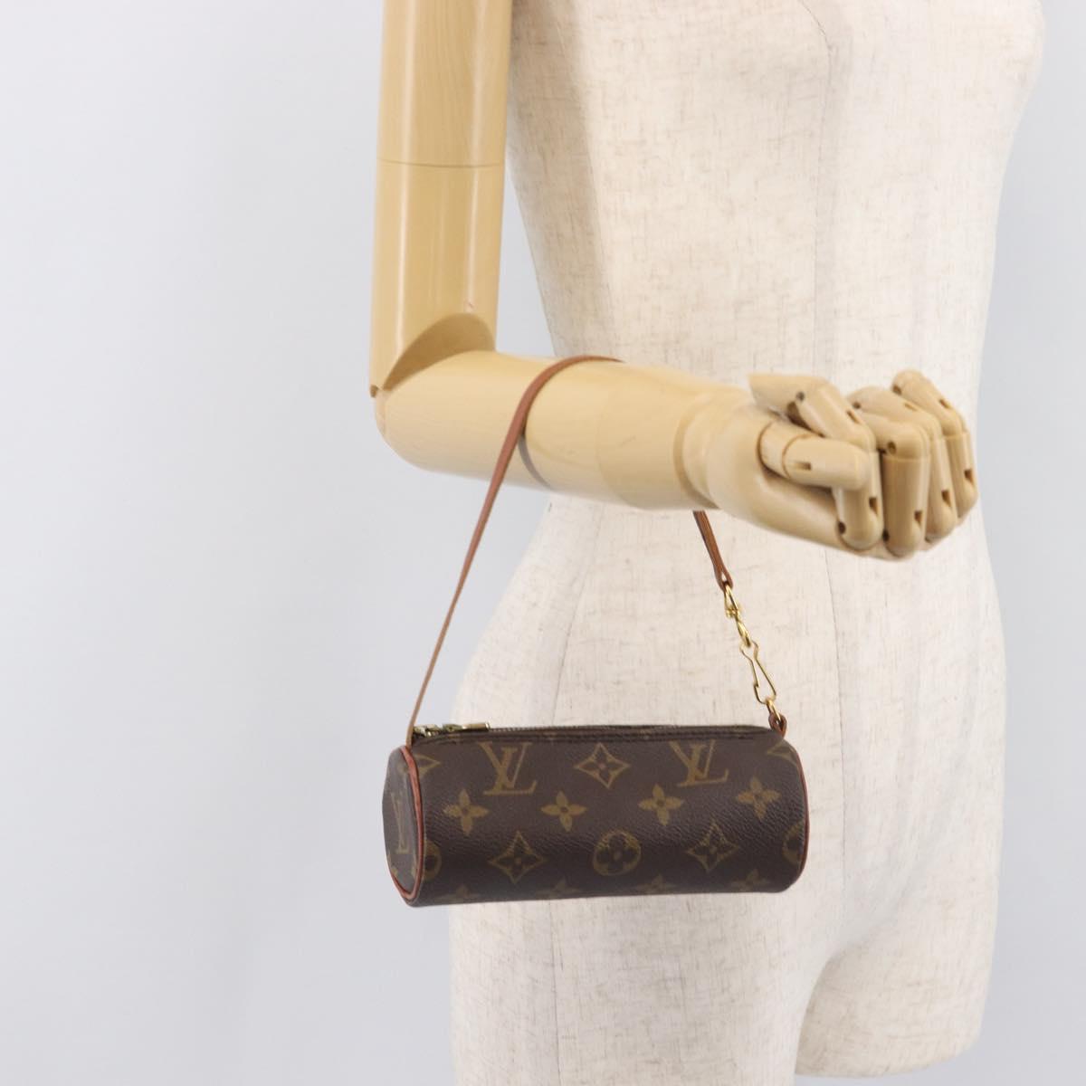 LOUIS VUITTON Monogram Papillon Pouch LV Auth 206960