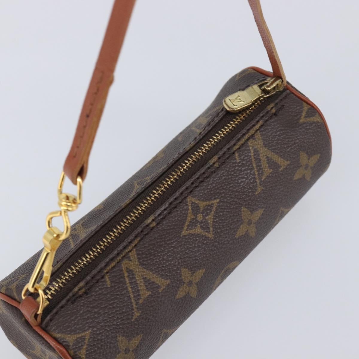 LOUIS VUITTON Monogram Papillon Pouch LV Auth 206960