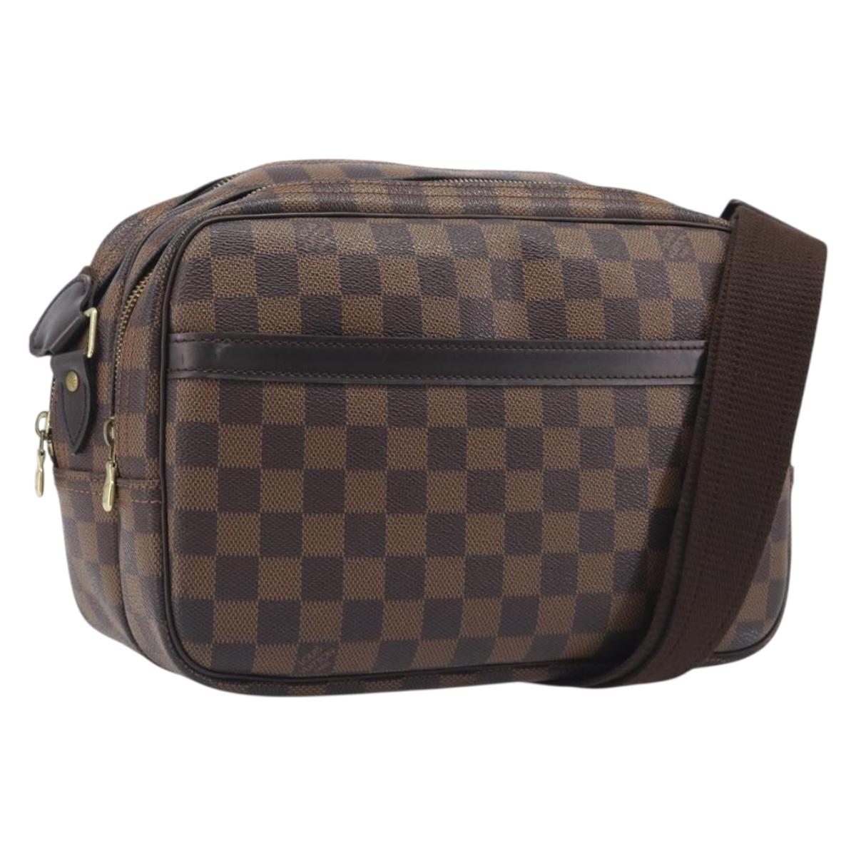 LOUIS VUITTON Damier Ebene Reporter PM Shoulder Bag SPO N45253 LV Auth 206963