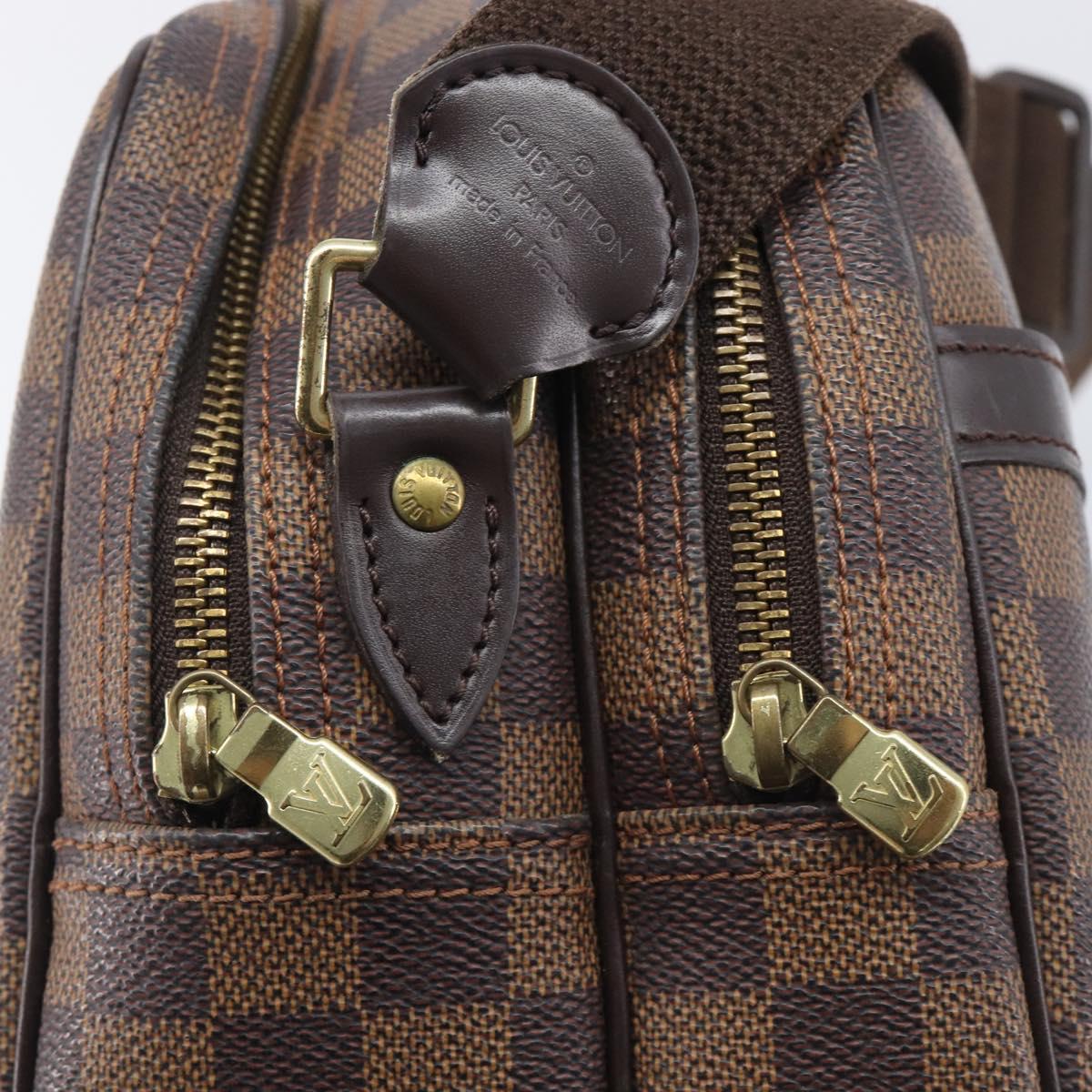 LOUIS VUITTON Damier Ebene Reporter PM Shoulder Bag SPO N45253 LV Auth 206963