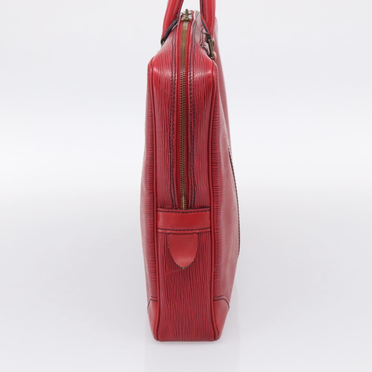 LOUIS VUITTON Epi Porte Documents Voyage Business Bag Red M54477 LV Auth 206964