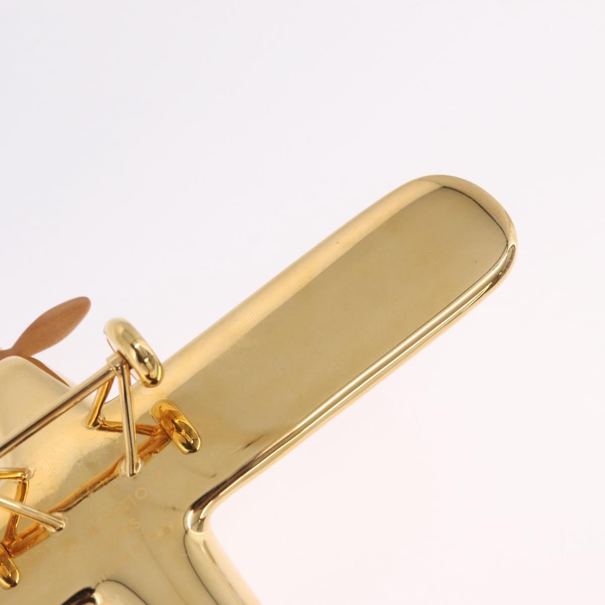 LOUIS VUITTON Airplane Paper Weight Gold GI1158 LV Auth 206982SM