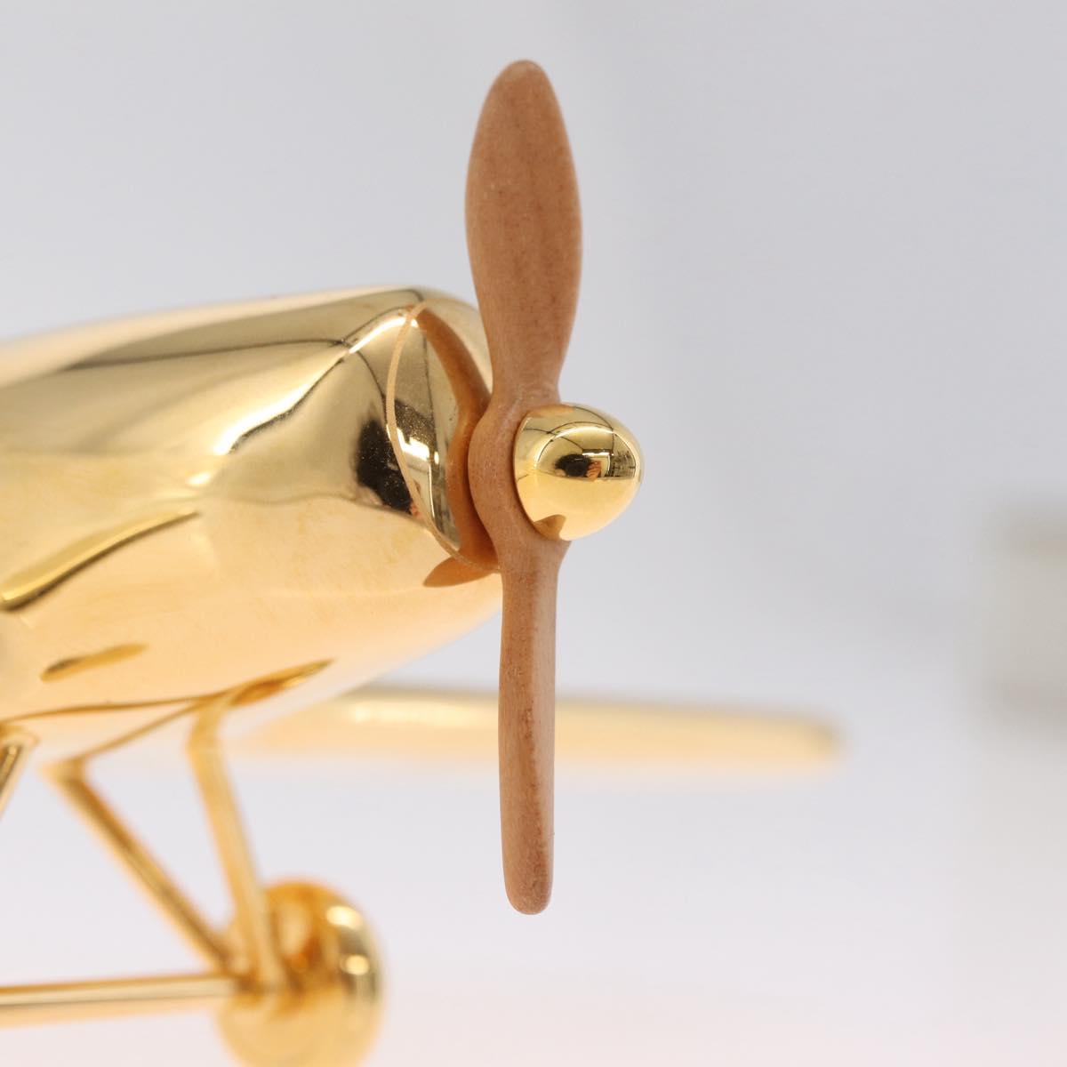 LOUIS VUITTON Airplane Paper Weight Gold GI1158 LV Auth 206982SM