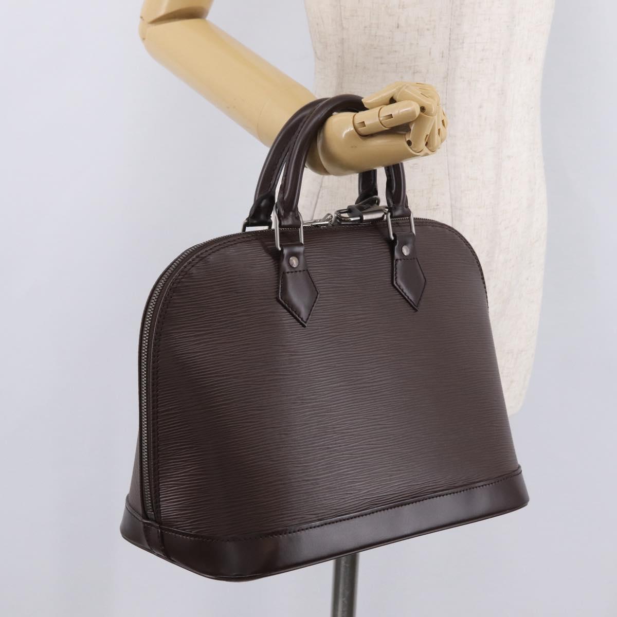 LOUIS VUITTON Epi Alma Hand Bag Mocha M5214D LV Auth 207004V