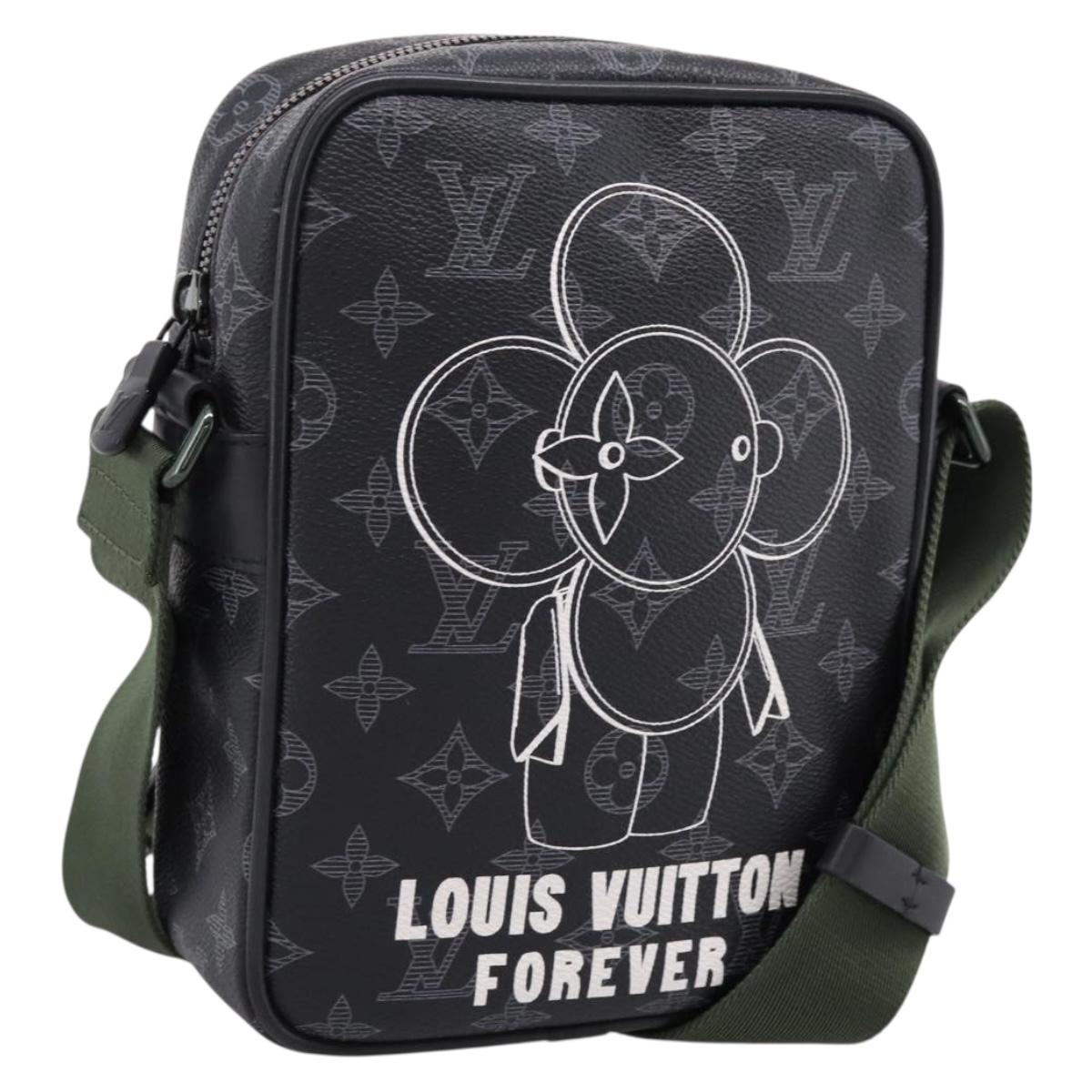 LOUIS VUITTON Monogram Eclipse Danube PM Shoulder Bag M43677 LV Auth 207007M