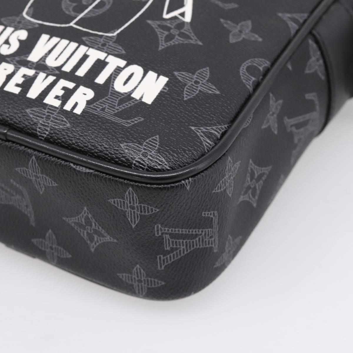 LOUIS VUITTON Monogram Eclipse Danube PM Shoulder Bag M43677 LV Auth 207007M