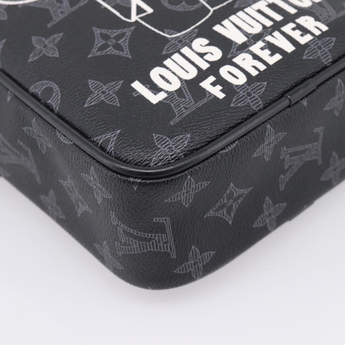 LOUIS VUITTON Monogram Eclipse Danube PM Shoulder Bag M43677 LV Auth 207007M
