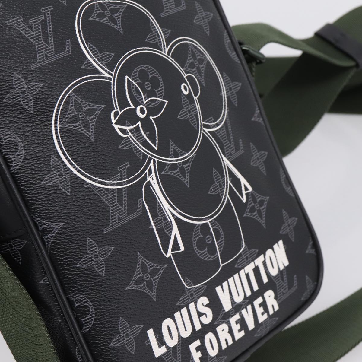 LOUIS VUITTON Monogram Eclipse Danube PM Shoulder Bag M43677 LV Auth 207007M