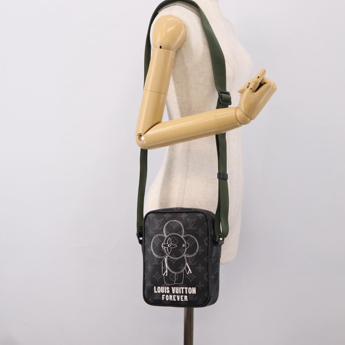 LOUIS VUITTON Monogram Eclipse Danube PM Shoulder Bag M43677 LV Auth 207007M