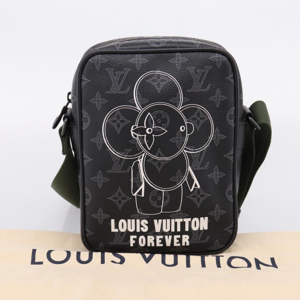 LOUIS VUITTON Monogram Eclipse Danube PM Shoulder Bag M43677 LV Auth 207007M