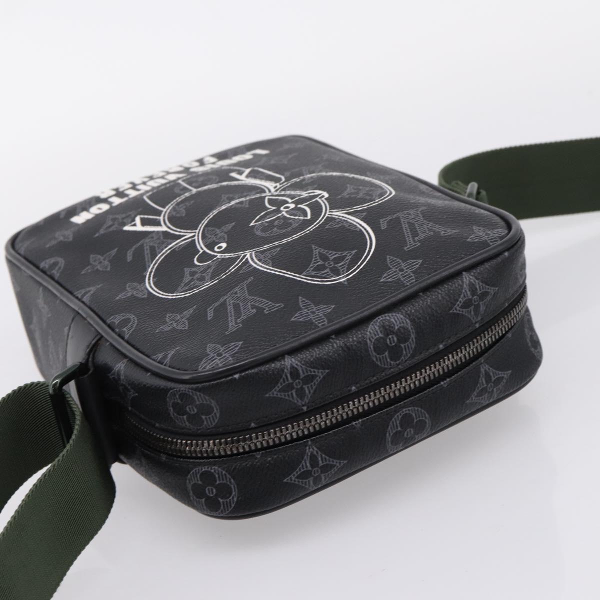LOUIS VUITTON Monogram Eclipse Danube PM Shoulder Bag M43677 LV Auth 207007M