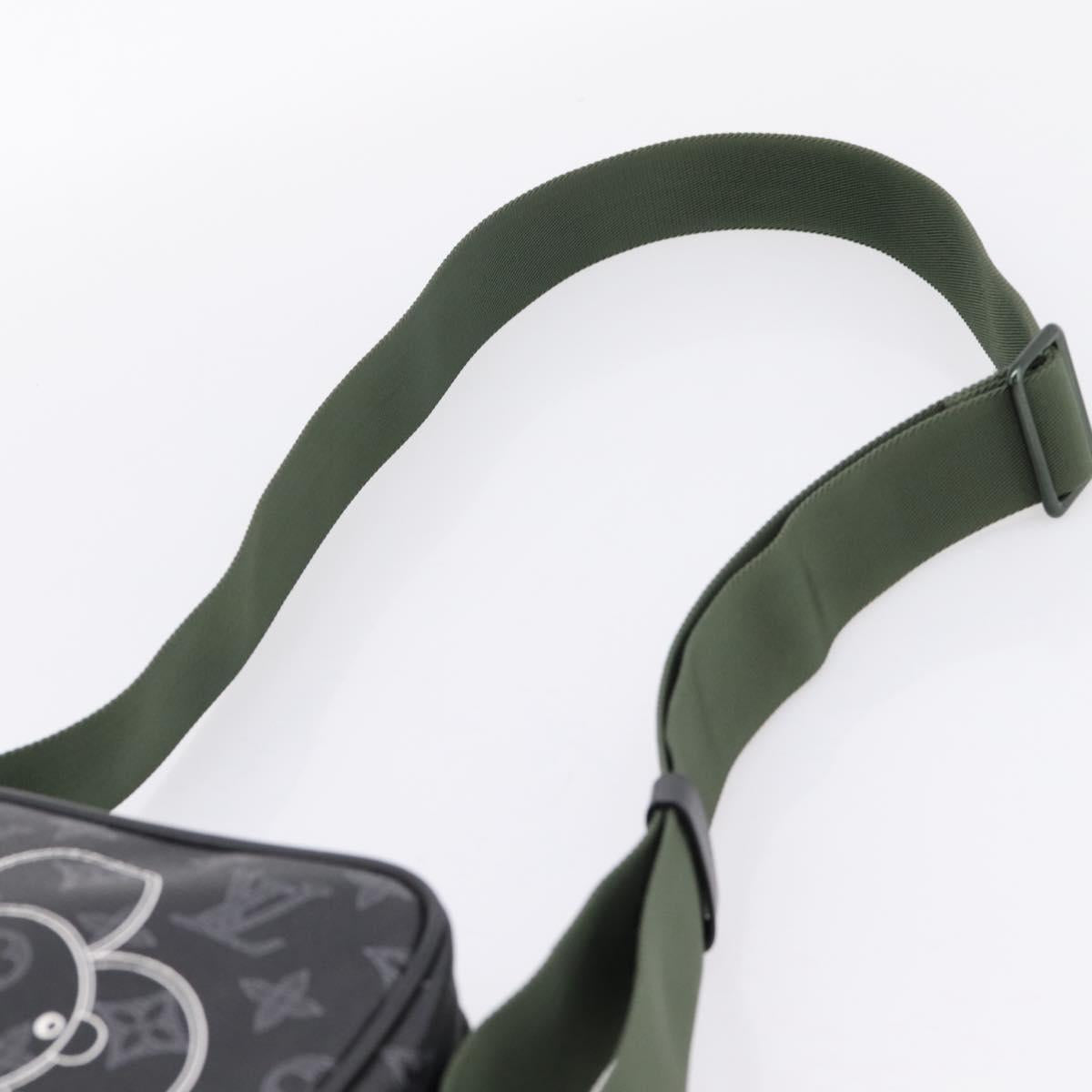 LOUIS VUITTON Monogram Eclipse Danube PM Shoulder Bag M43677 LV Auth 207007M