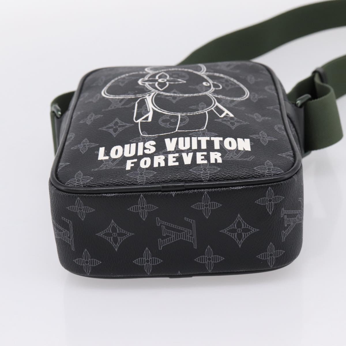 LOUIS VUITTON Monogram Eclipse Danube PM Shoulder Bag M43677 LV Auth 207007M