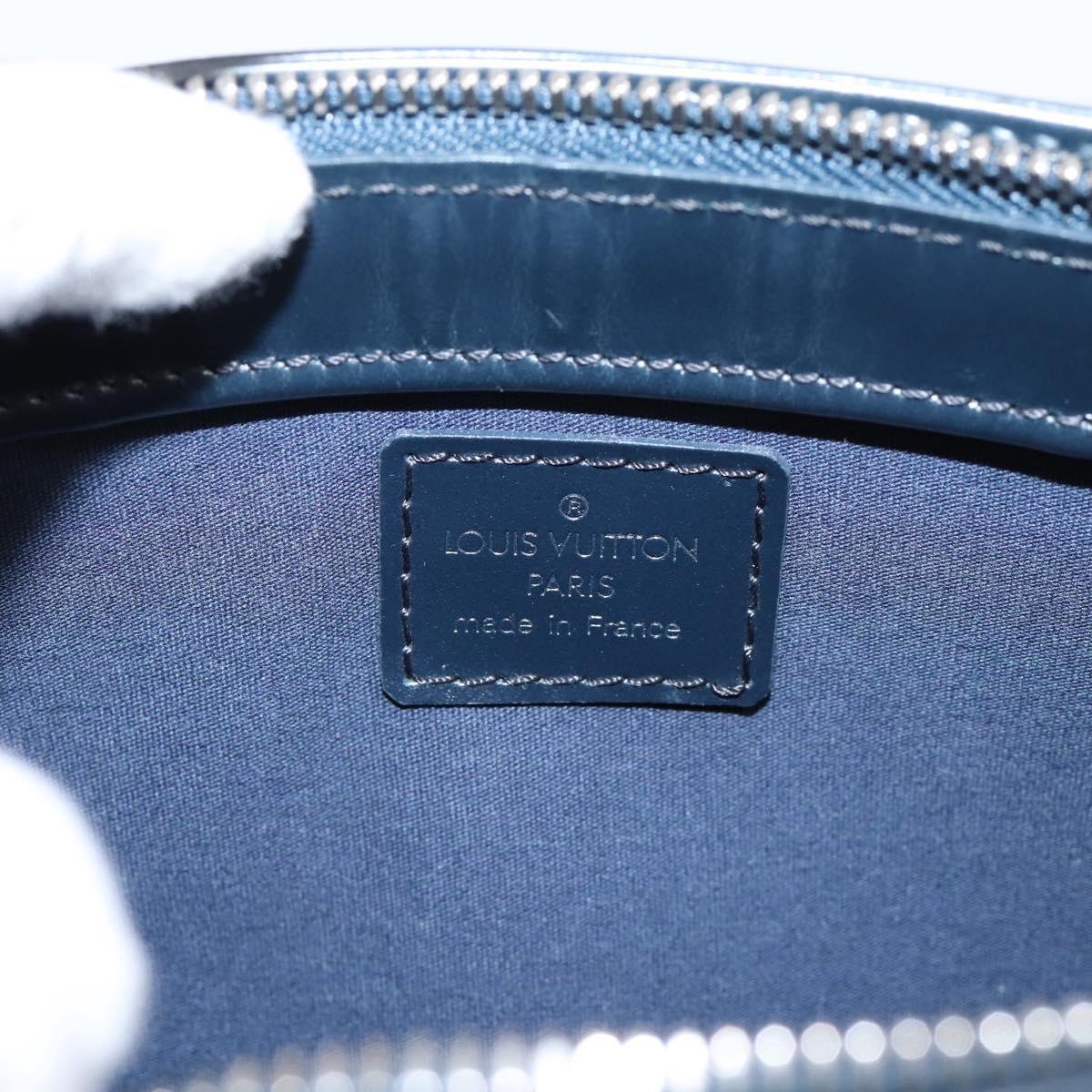 LOUIS VUITTON Monogram Mat Fowler Hand Bag Navy M55145 LV Auth 207018V