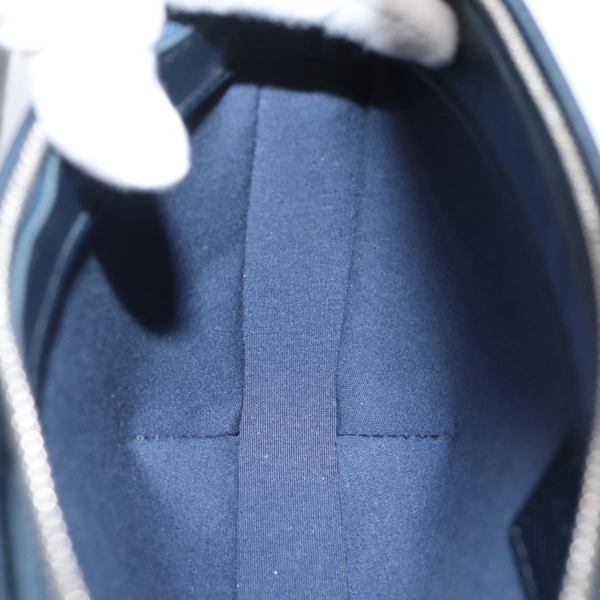 LOUIS VUITTON Monogram Mat Fowler Hand Bag Navy M55145 LV Auth 207018V