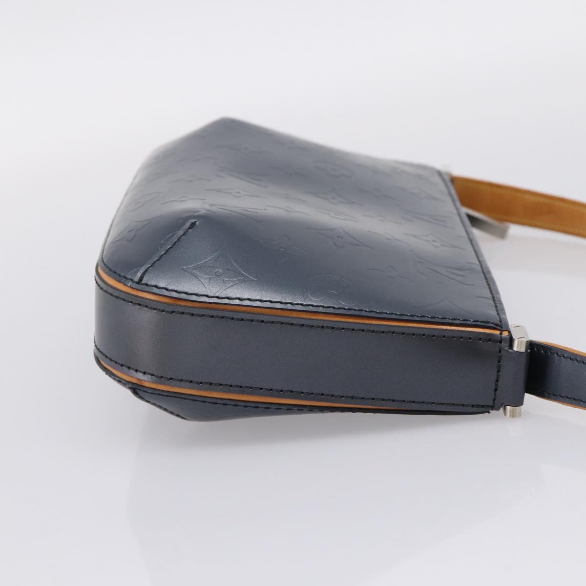 LOUIS VUITTON Monogram Mat Fowler Hand Bag Navy M55145 LV Auth 207018V
