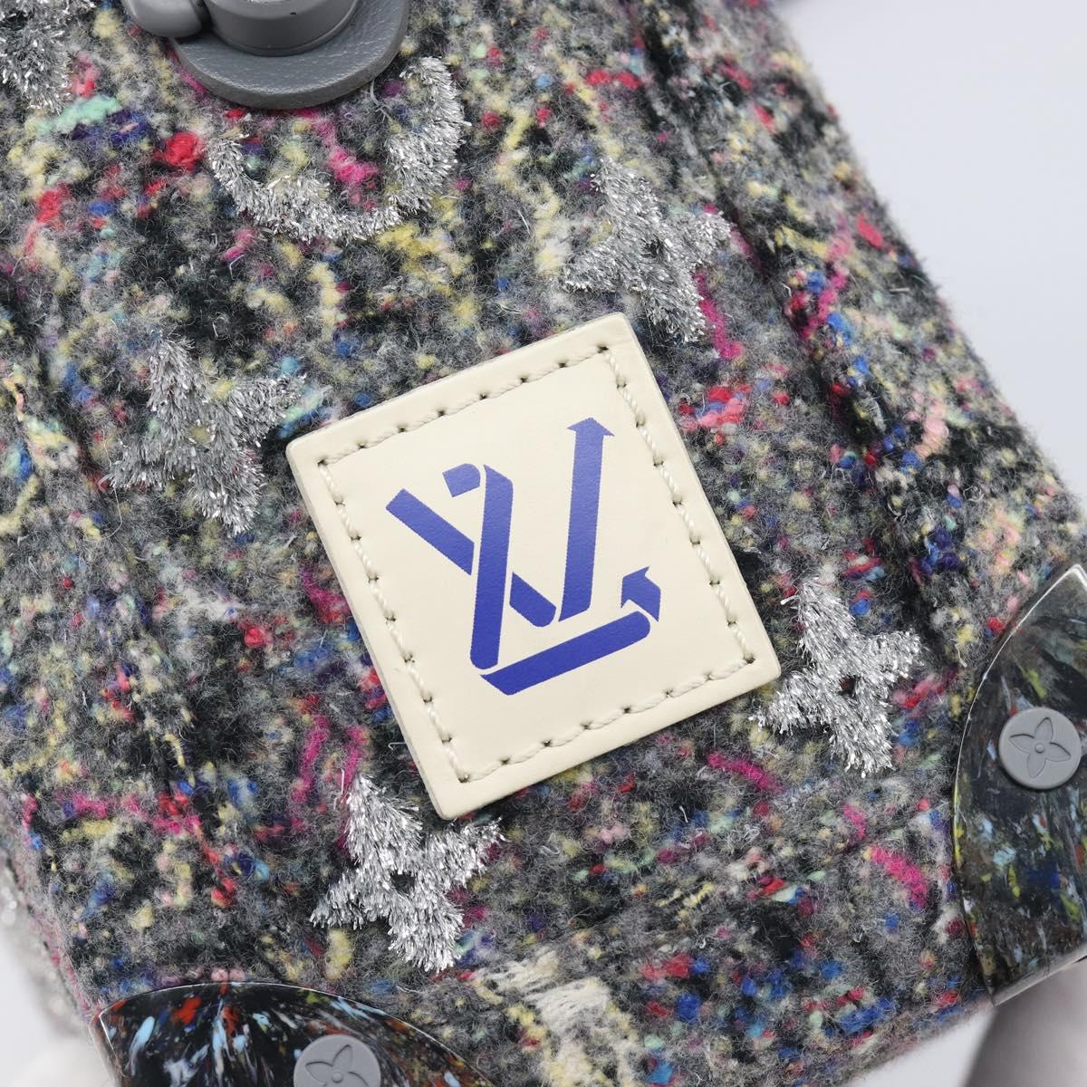 LOUIS VUITTON Monogram Felt Soft Trunk Bag Gray M58741 LV Auth 207022SAM