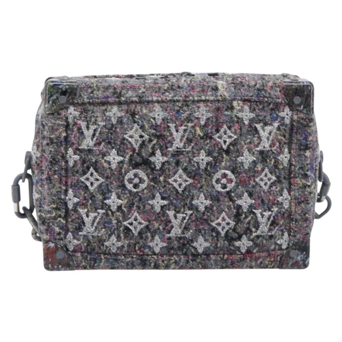 LOUIS VUITTON Monogram Felt Soft Trunk Bag Gray M58741 LV Auth 207022SAM